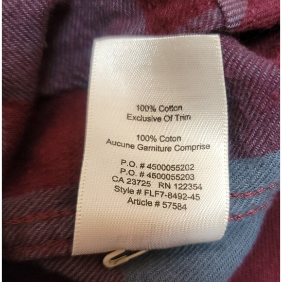 Aritzia Wilfred Free Veronika Plaid Flannel Button Down Dress Shirt Tunic XXS - Picture 11 of 12